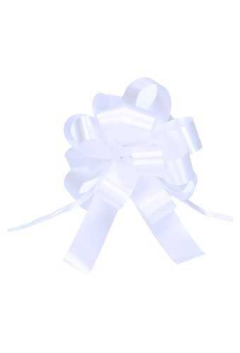 [K1420058] Trek Strikken Wit Doorsnee 95mm met een lint van 19mm 30stuks