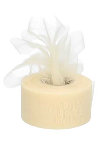 [K1410024] Tule Lint Ecru 50mm x 50meter