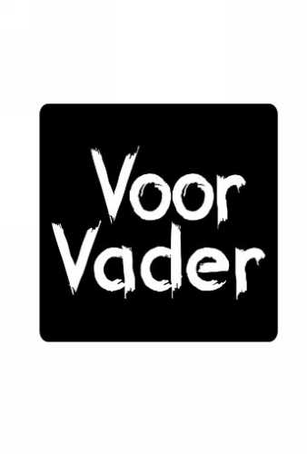 [K1210133] Etiketten Vader Zwart Voor Vader Wit 4.5x4.5cm 500stuks op is op