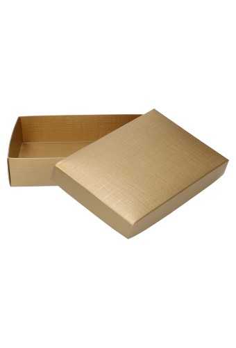 [K1271550] Luxe Kadodoosje & Deksel Bruno Goud 13x9x3.5cm 300gr 10stuks