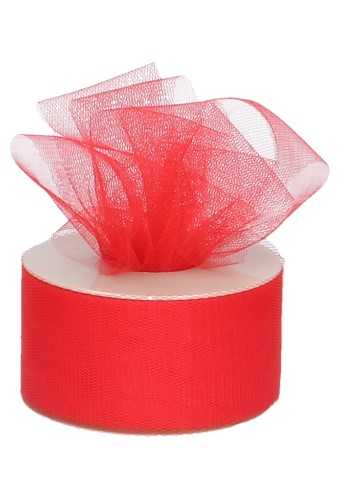 [K1410029] Tule Lint Rood 50mm x 50meter