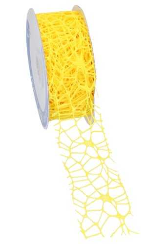 [K1390805] Cadeaulint Oceaan Weblint Geel 40mm x 10 meter