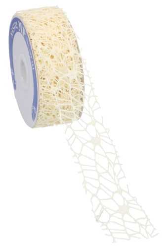 [K1390802] Cadeaulint Oceaan Weblint Creme 40mm x 10 meter