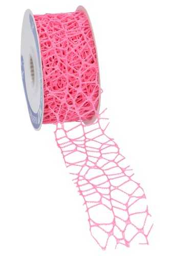 [K1390810] Cadeaulint Oceaan Weblint Fuchsia 40mm x 10 meter