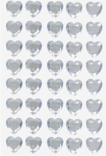 [K1020281] Kado Sticker Diamant Hart 16mm 40stuks