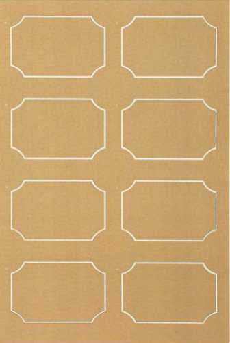 [K1020286] Cadeau Etiket Naturel 30x45mm 48 stuks