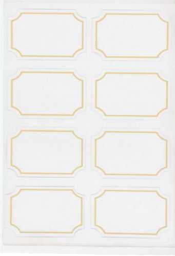 [K1020288] Cadeau Etiket Wit 30x45mm 48 stuks