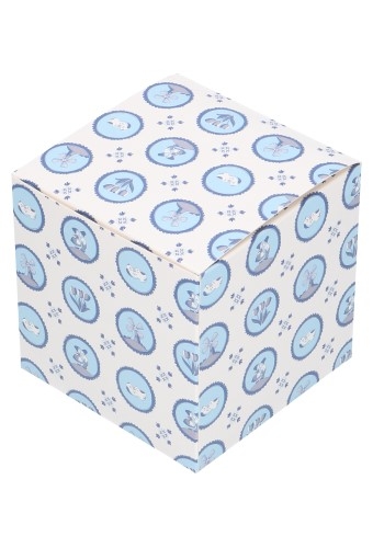 [K1270385] Geschenkdoosjes Delfts Blauw Tegeltje 10x10x10cm 10stuks