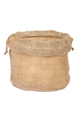 [K1070776] Jutezakje Met Bodem & Koord Naturel 15x15x18cm 6stuks