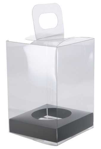 [K1271594] Transparant Cadeaudoosjes & Zwarte Bodem 11.3x11.3x17cm 100stuks