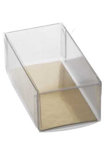 [K1271622] Transparant Cadeaudoosjes Bonbondoosje & Gouden Bodem 8x4x3cm 100stuks