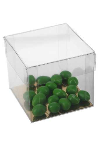 [K1271624] Transparant Kubusdoosjes & Gouden Bodem 8x8x7.5cm 100stuks