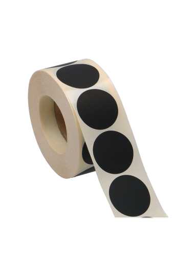 [K1210135] Etiketten Zwart Sluiting Zegel Rond 3.5cm 1000stuks