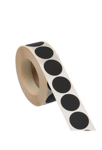 [K1210136] Etiketten Zwart Sluiting Zegel Rond 2.5cm 1000stuks