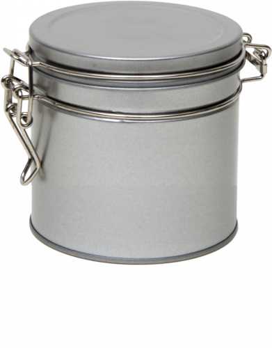 [1150127] Blikken Blanco Rond Met Beugelsluiting r9.5x8.2cm 12stuks