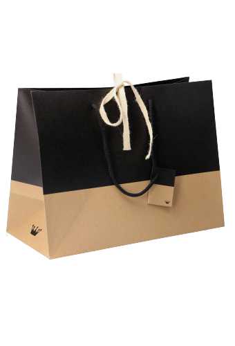 [K1110646] Cadeautasjes Palli Met Lintgleuf & Zwart 39x18x29cm 10stuks