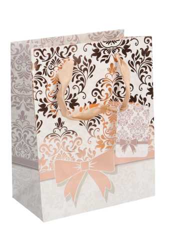 [K1110658] Kadotasjes Everyday Groot Barok Oud Roze & Strik 26.5x13.5x32.5cm 10st