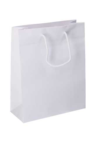 [K1110629] Luxe Papierentas Mat Kopenhagen Wit & Koord 26x11x32cm 10st OP IS OP