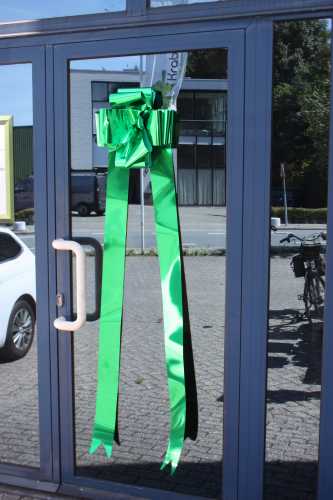 [K1290308] Grote Strik Valencia Metallic Groen Deur & Zuignap d36x36+140cm