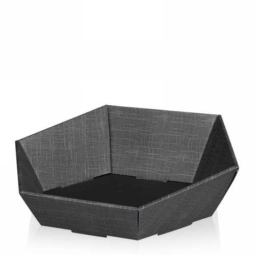 [1170965] Geschenkdoos Korf Tarn Antraciet Groot 46.5x41.5x9-15.5cm 25stuks