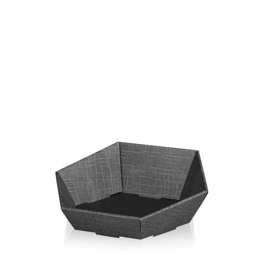 [1170966] Geschenkdoos Korf Tarn Antraciet Klein 29x27x6-10.5cm 25stuks