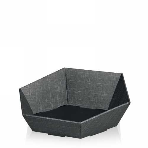 [1170967] Geschenkdoos Korf Tarn Antraciet Middel 38x34x7.5-13cm 25stuks