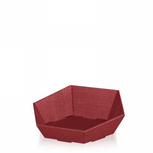 [1170969] Geschenkdoos Korf Tarn Bordeaux Klein 29x27x6-10.5cm 25stuks