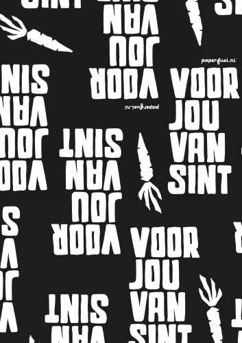 [1202062] Sintpapier Trendy Voor Sint 30cm x 100meter OP IS OP