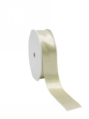 [K1300232] Luxe Satijn Dubbel Lint Goud Metallic 25mm x 20meter