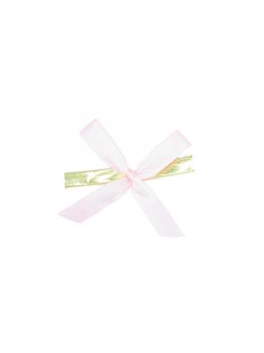 [K1420216] Strikje Satijn Roze Met Clip 4.5x4.5cm 300stuks