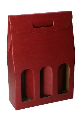 [K1170929] Luxe Wijndozen Vigo Bordeaux voor 3 fles 27x9x38.5cm 30stuks