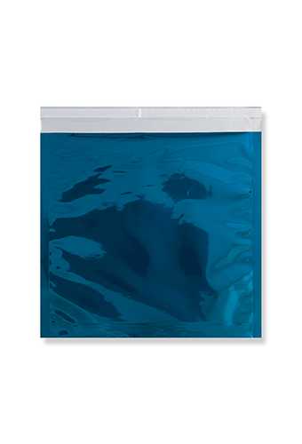 [1490064] Folie Enveloppen Leuven Metallic Blauw 22x22cm 100stuks