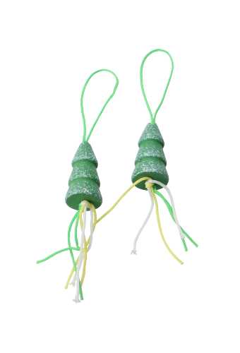 [K1340141] Gelukspoppetjes Kerstboom 3cm Hout Aan Koordje.100stuks