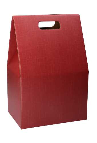 [K1271700] Geschenkdoos Draagbox Bordeaux 28x20x41cm 50stuks