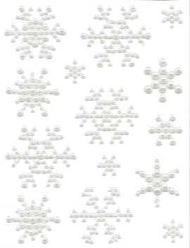 [K1020313] Kado Sticker Sneeuw Parel 14stuks
