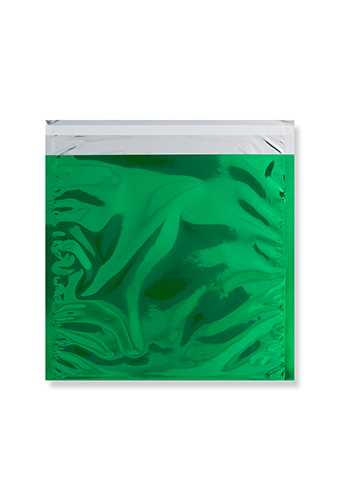[1490066] Folie Enveloppen Leuven Metallic Groen 22x22cm 100stuks