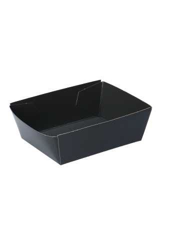 [1271709] Koekschaal Doosjes Zwart & Zwart 11.5x9x4.5cm 640 stuks