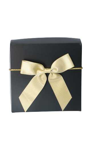 [K1420232] AKTIE Strikje Satijn Lint Goud & Elastiek 10cm 10x10cm 24stuks