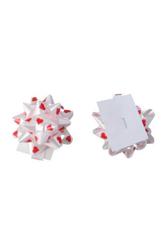[K1370072] Hartjes Mini Bows Strik Rond 55mm Hartjes Met Plakker 100stuks