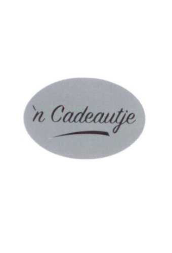 [K1210157] Etiketten Everyday 'n Cadeautje Zilver 3.7x2.5 cm 500stuks