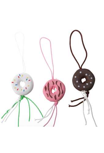 [K1340026] Gelukspoppetjes Donut Aan Koordje Assortie 50stuks