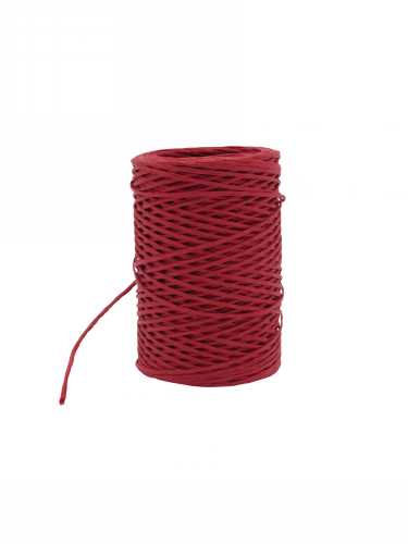 [K1390918] Papierkoord Met IJzerdraad Rood 2mm x 50meter