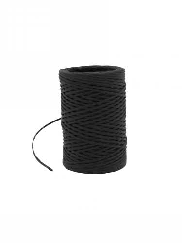 [K1390920] Papierkoord Met IJzerdraad Zwart 2mm x 50meter