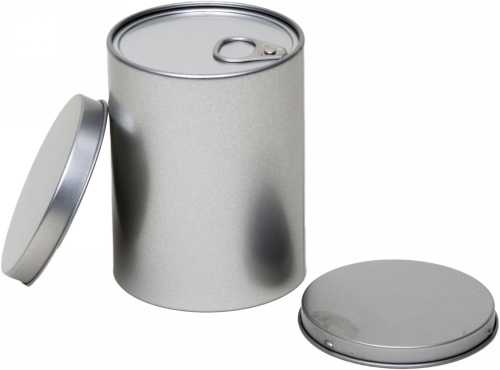 [1150418] Blikken Blanco Rond met Easy open deksel r8x11cm 12stuks