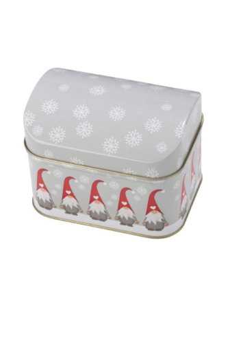 [1630368] Blikken Kerstkabouter Rechthoekig 10.5x7.8x6cm 12stuks