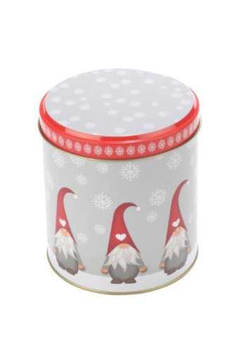 [1630371] Blikken Kerstkabouter Rond 11x12cm 6stuks