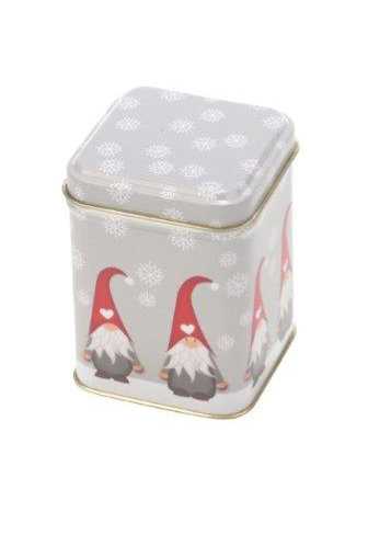 [1630383] Blikken Kerstkabouter Vierkant 50gram 6x6x8cm 24stuks