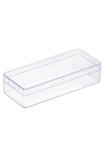 [1350076] Rechthoekig transparant doosje 86x34x18mm 1020stuks