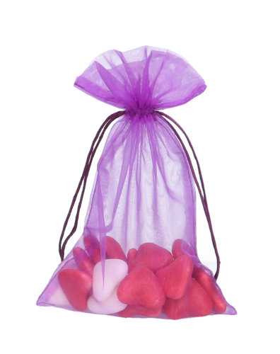 [K1070140] Organza zakjes Paars Groot 17x24cm 10stuks