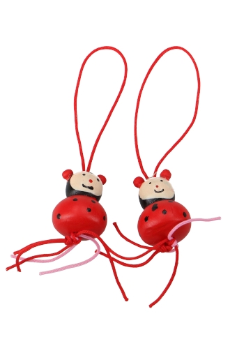 [K1340018] Gelukspoppetjes Groot Lieveheersbeestje Met Koord 50stuks